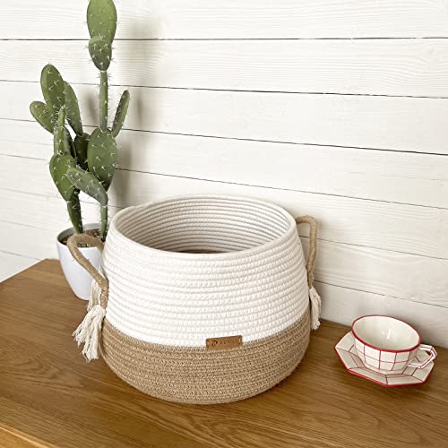 Boho Cotton Rope Basket - Large 118x98 for Stuffed Animals Storage
