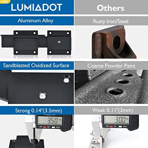Lumiadot Flip Gate Latch Lock with Padlock Hole 1
