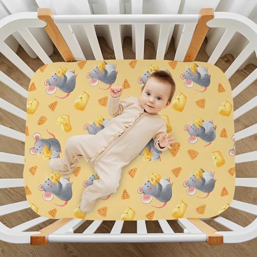 MNSRUU Crib Sheets for Boys Girls Soft Breathable Fit