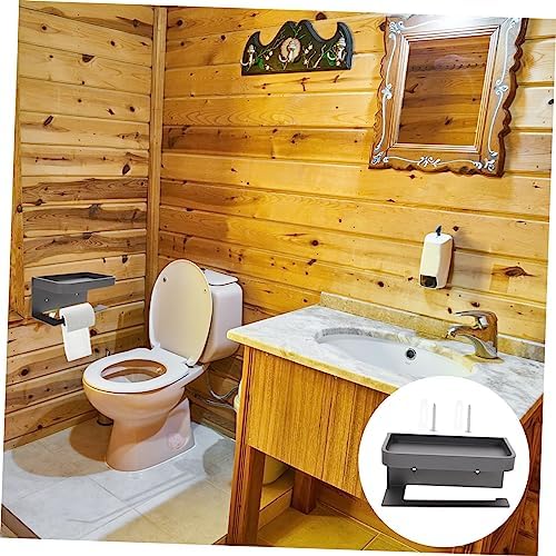 LIFKOME Wall-Mounted Toilet Paper Holder with Shelf