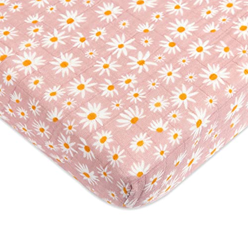 Babyletto Organic Cotton Mini Crib Sheet Daisy