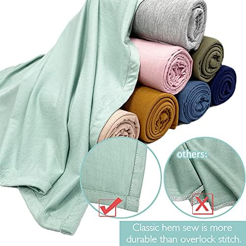 OWLOWLA Swaddle Blanket and Hat Set for Newborns