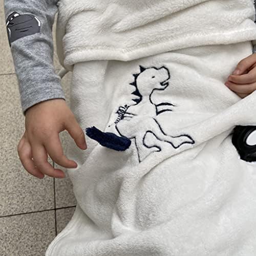 CozyMe Stroller Blanket with Sun-Shade and 3D Dino
