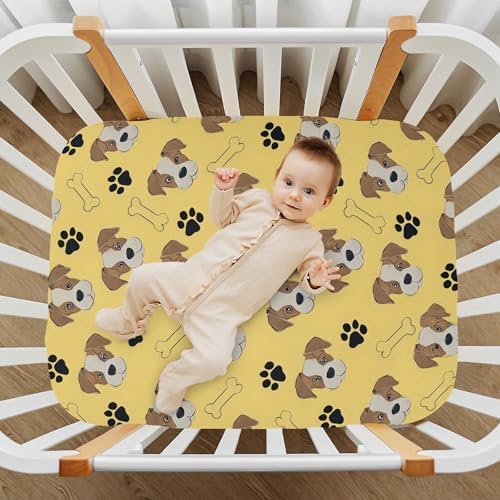 MNSRUU Crib Sheets Breathable Soft Fit for Babies