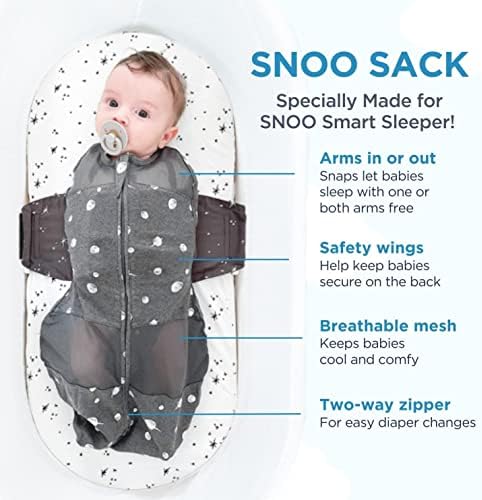 Happiest Baby SNOO Sleep Sack - Large Tie Dye Rainbow Organic Cotton