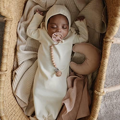 Mushie Moon Security Blanket 100 Organic Cotton Blush