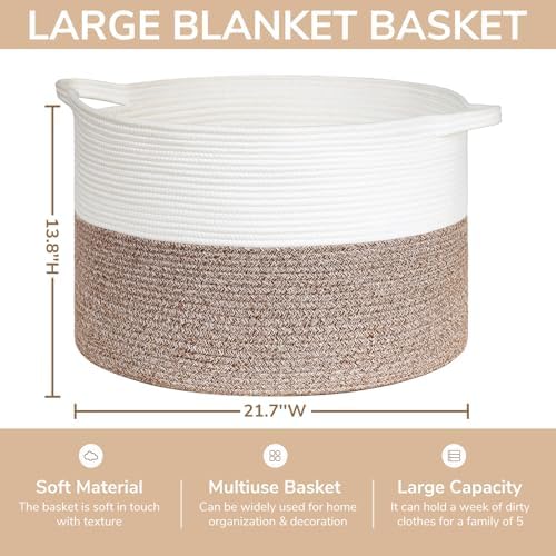 TIMEYARD Extra Large Storage Basket for Kids and Laundry 1