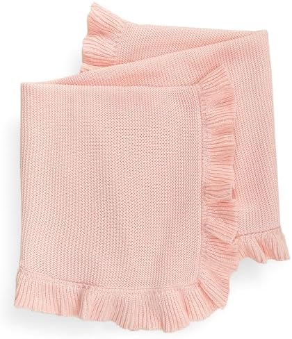 Soft Knit Baby Blanket - 30x40 Pink Swaddle Blanket