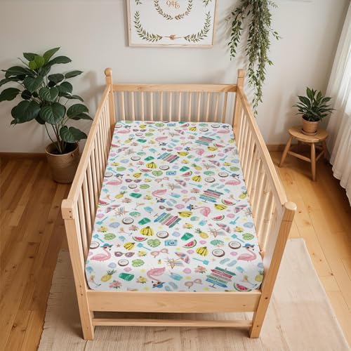 Surf Beach Summer Baby Crib Sheets 28x52