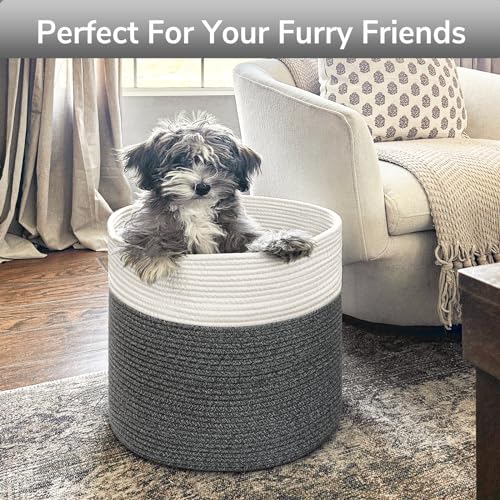 Goodpick Large Cotton Rope Basket - Gray
