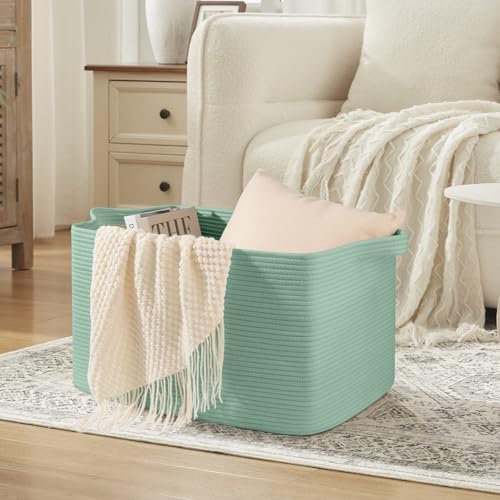 95L Extra Large Woven Storage Basket for Living Room and Nursery