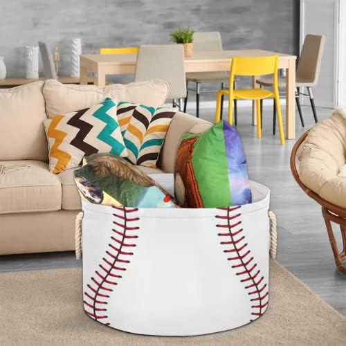 Pardick Large Round Storage Basket with Handle 1