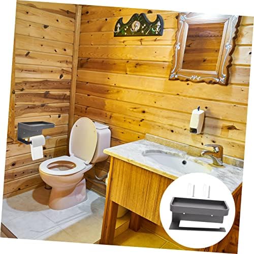 NULYLU Wall-Mounted Toilet Paper Holder with Shelf