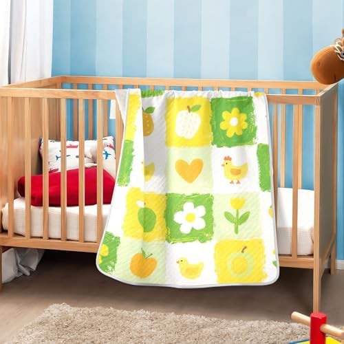 Sanluoli Monthly Milestone Blanket with Satin Trim for Baby 30x40in 1