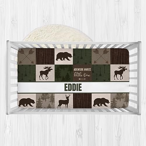 Personalized Baby Crib Sheet with Custom Name