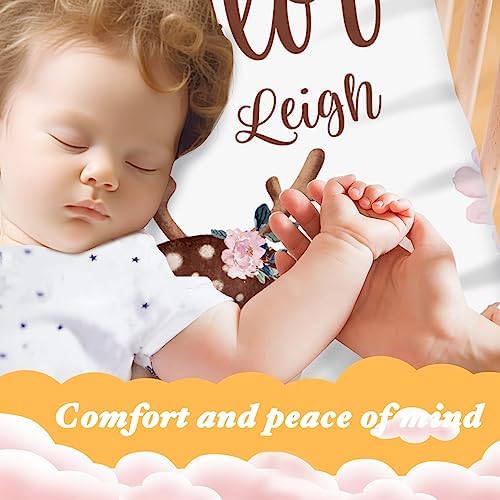 Custom Baby Crib Sheets with Name - 2 Pack Animals Names Design
