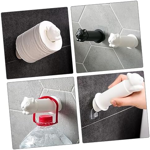 Cute Cat Wall Mounted Paper Towel Holder for Bathroom Kitchen