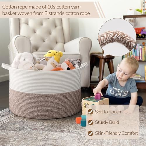 INDRESSME Large Woven Storage Basket 197 x 126