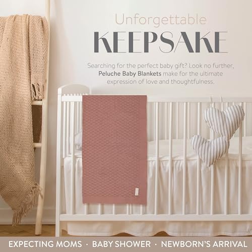 Pointelle Knit Baby Blanket with Bonnet - Cream 29 x 36