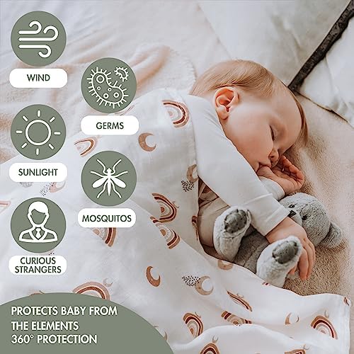 GLLQUEN BABY 3 Pack Swaddle Blankets