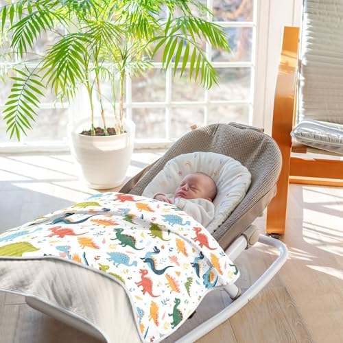 Sanluoli Bear Blanket - 30x40in Cartoon Dinosaur Swaddling Blanket