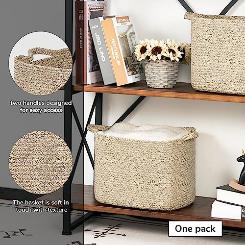 INDRESSME Storage Basket for Toys and Diapers Brown 13x10x9 Inches