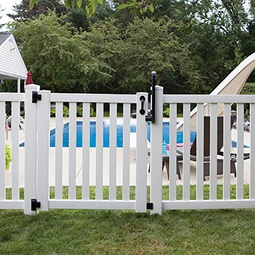 Barrette Outdoor Living 73024442 Black Locking Pool Latch 1