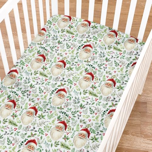 KASTLEE Retro Santa Fitted Crib Sheet 52x28